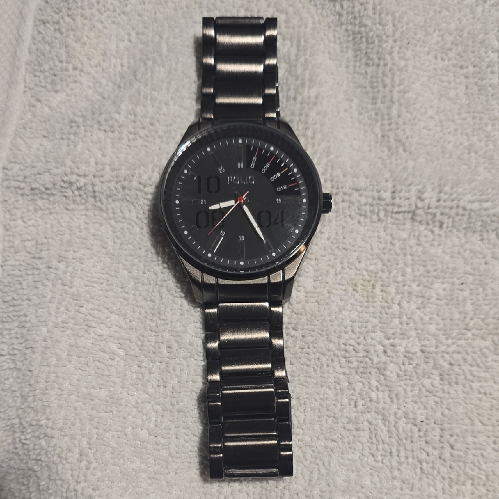 Folio Men's Black Metal Watch